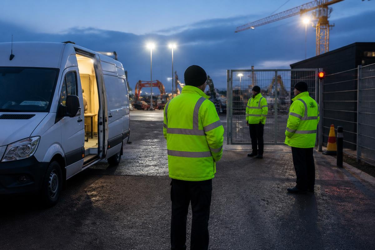 Security site where welfare vans are used